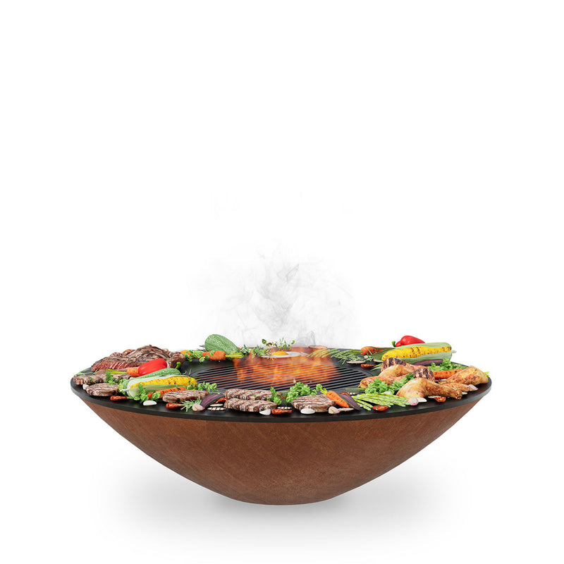 Arteflame 40 inch Fire Pit With Cooktop, No Base